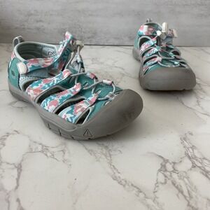 Keen Newport Sandals Big Kid Sz 3 Aqua Pink‎ Summer Active